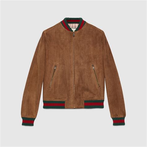 gucci winter jacket mens|Gucci suede jacket.